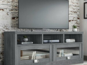 Techni Mobili 58" Durbin TV Stand for TVs up to 75", Gray
